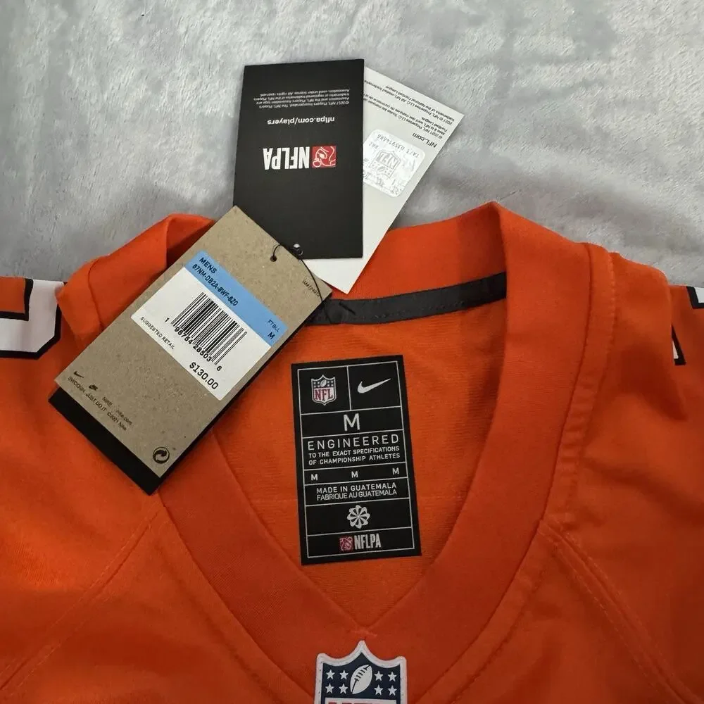 Nike NFL Denver Broncos Orange Football‎ Jersey Men’s M Russell Wilson #3 NWT